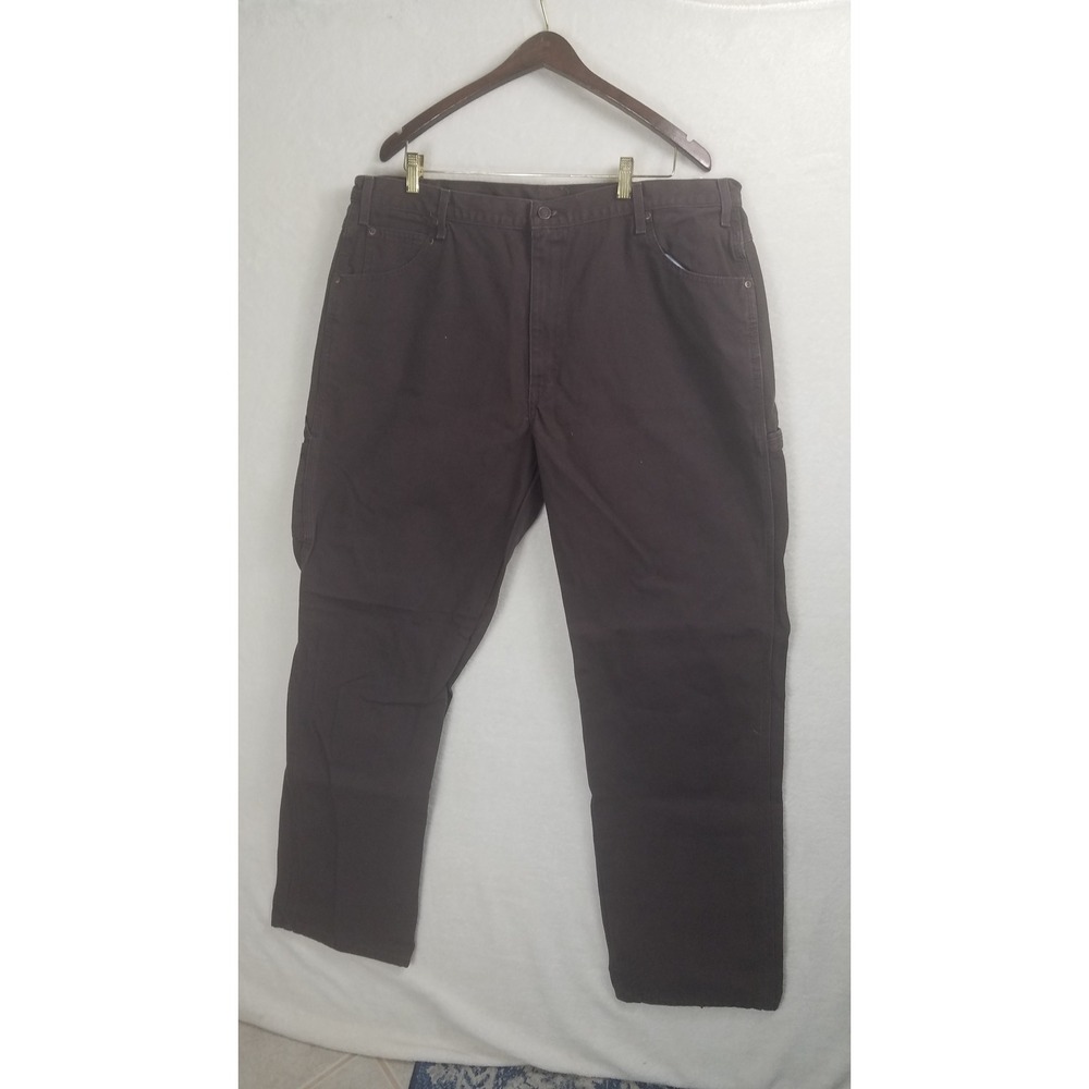 Dickies Carpenter Pants Mens 40x34 Brown Exc Relaxed Fit Duck Canvas 1939RCB